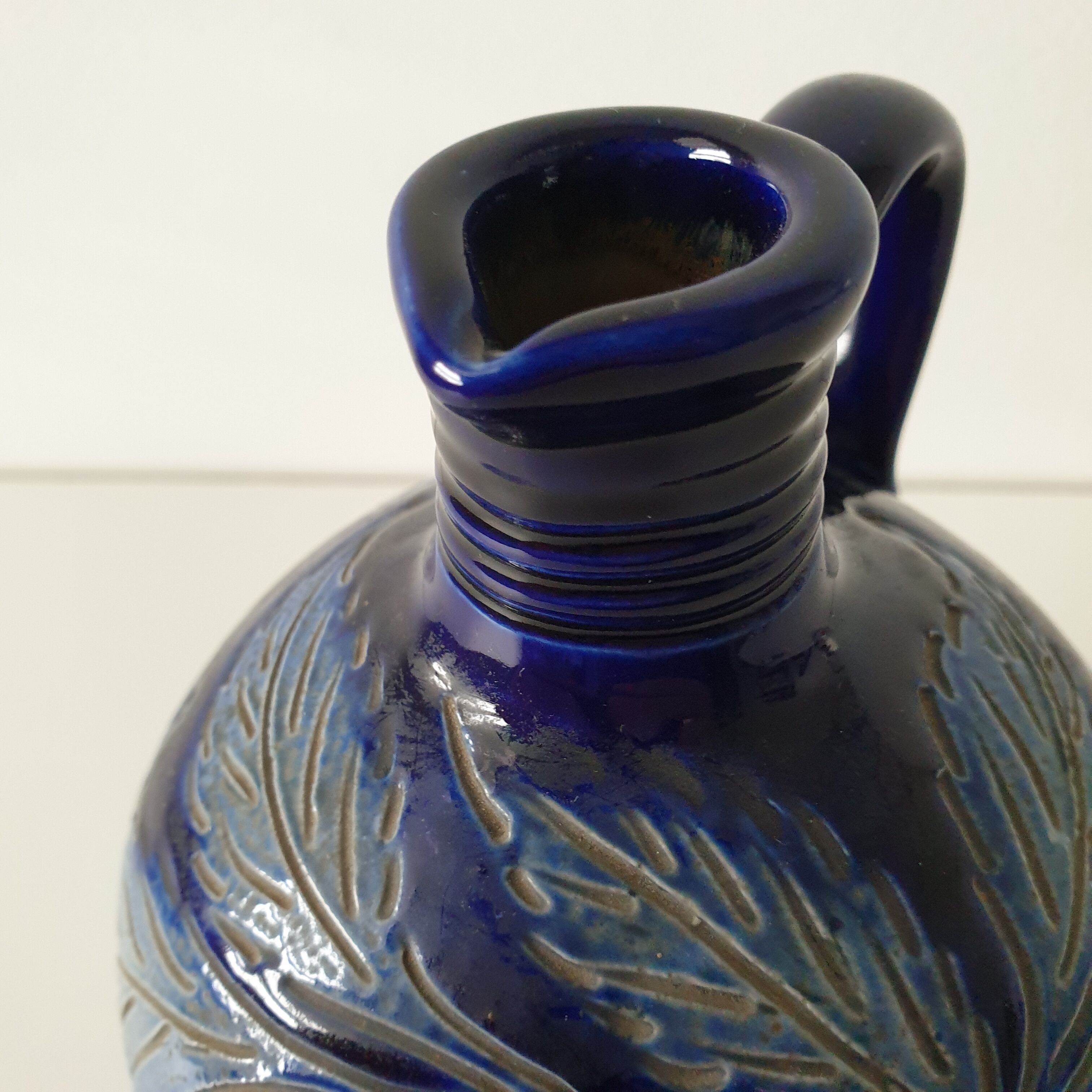 Alsace Betschdorf sandstone pitcher signed Krumeigh Remmy