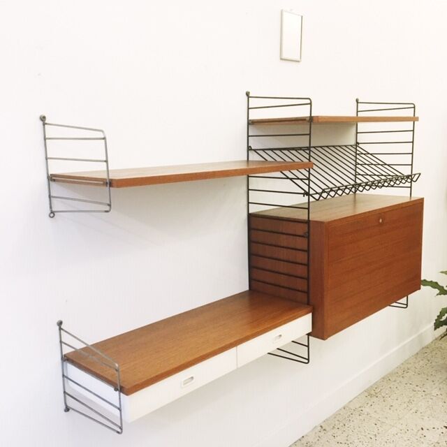 Laddershelf by String, Sweden, 1960s