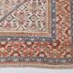 Tapis persan vintage, motif floral saumon-rouge, laine nouée à la main, 297 x 385 cm