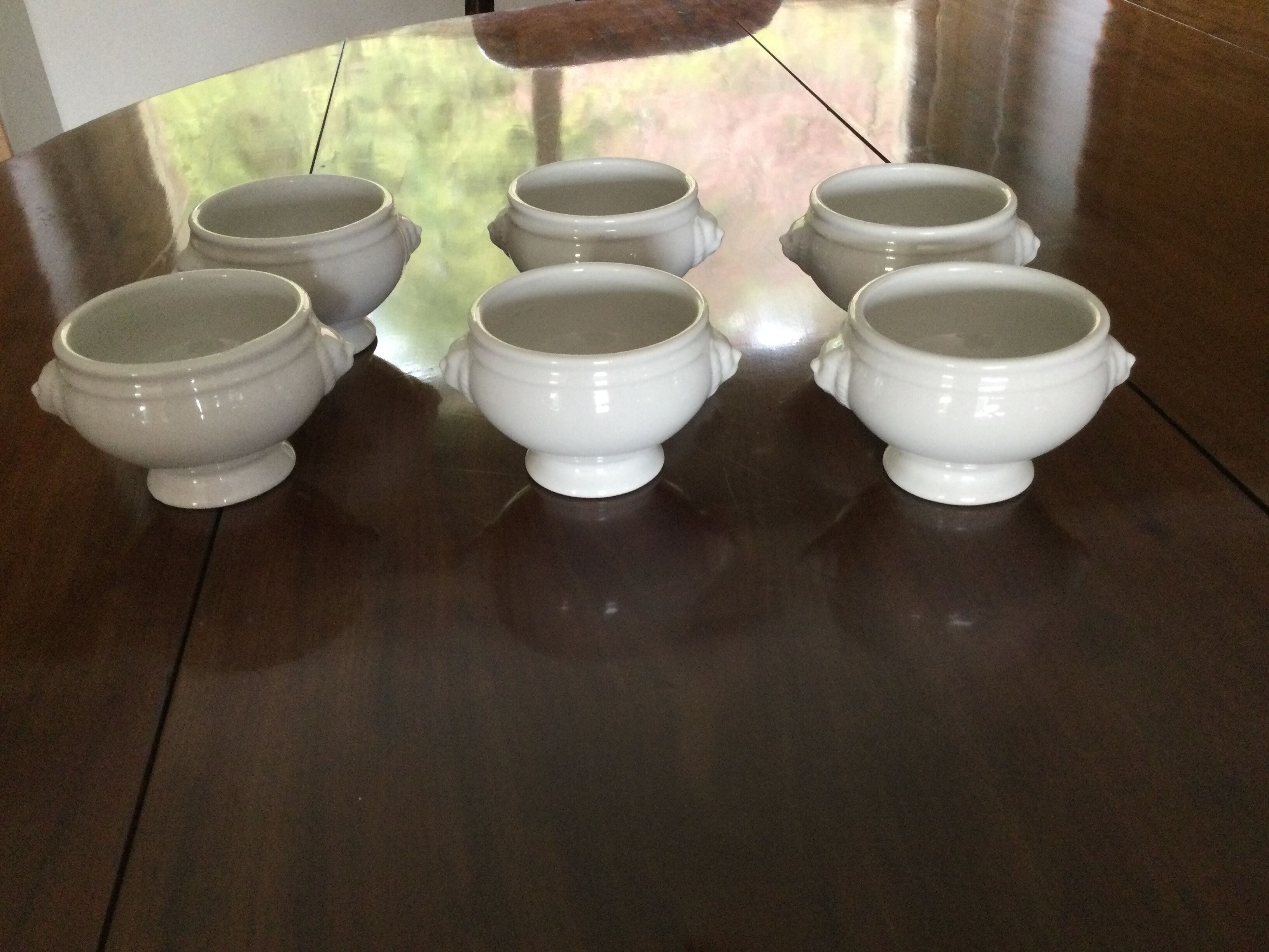 White porcelain soup bowl