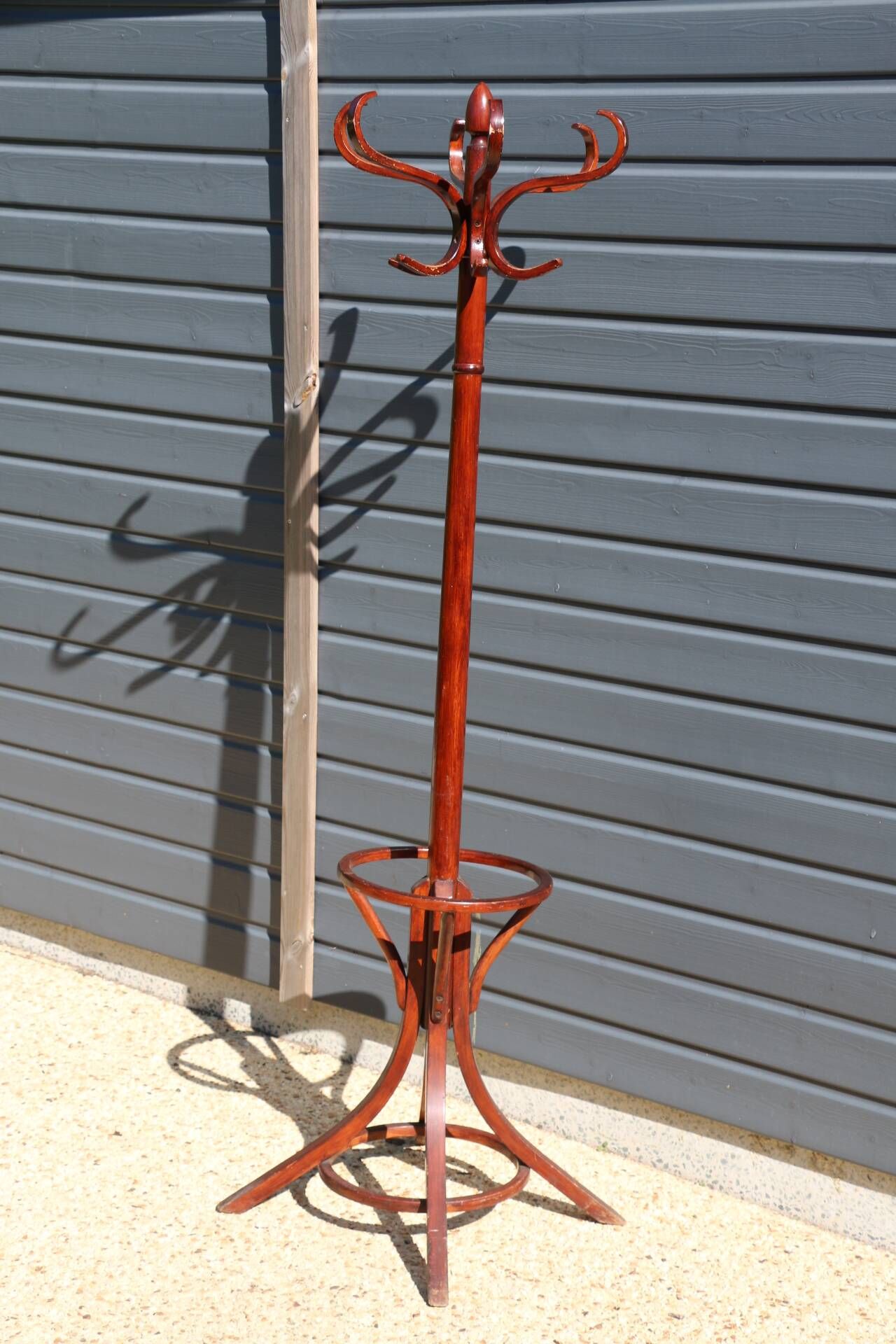 Coat rack umbrella stand BAUMANN mahogany (A4)