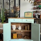 Ancien buffet parisien vert amande
