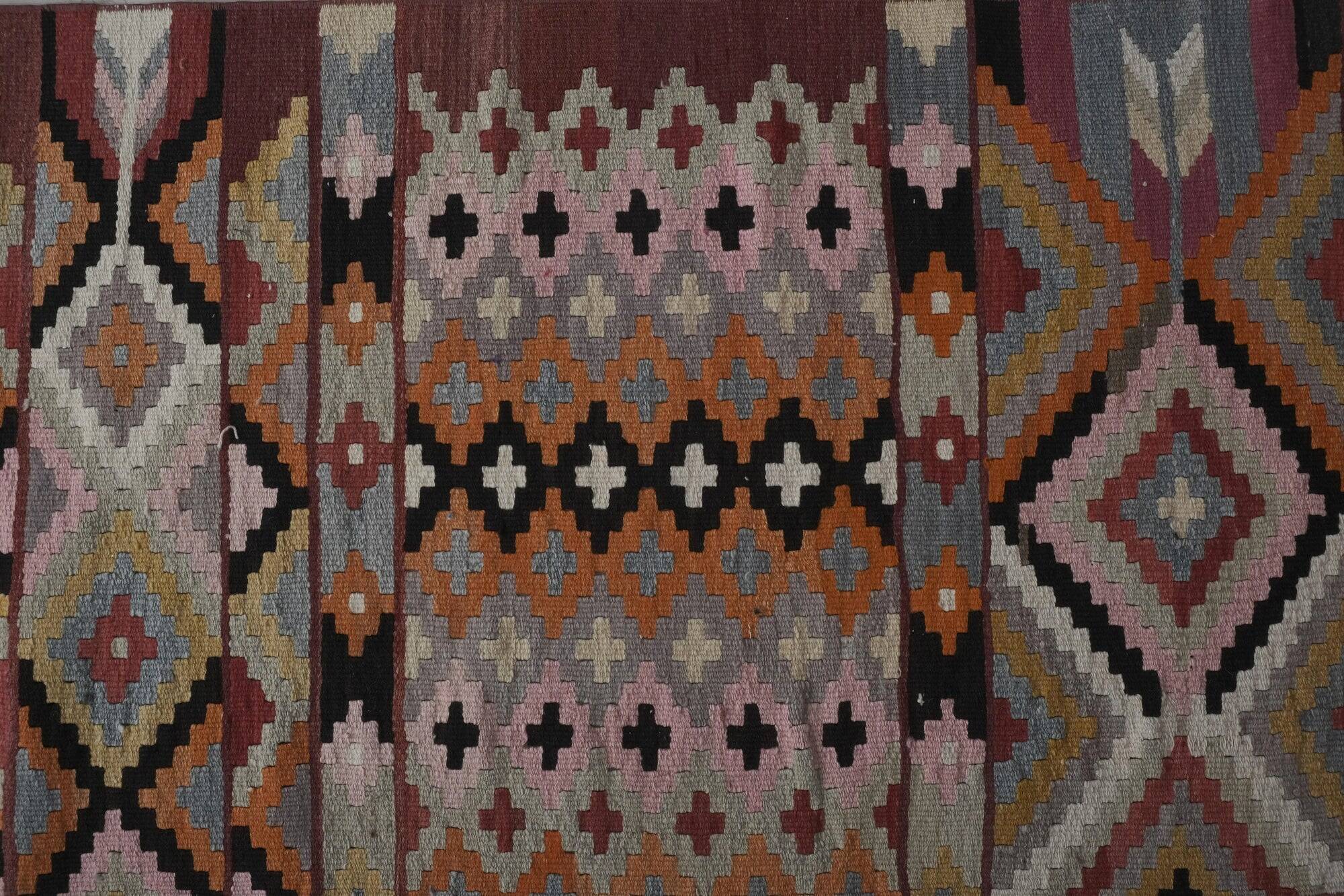Vintage Turkish hallway rug 79x447 cm