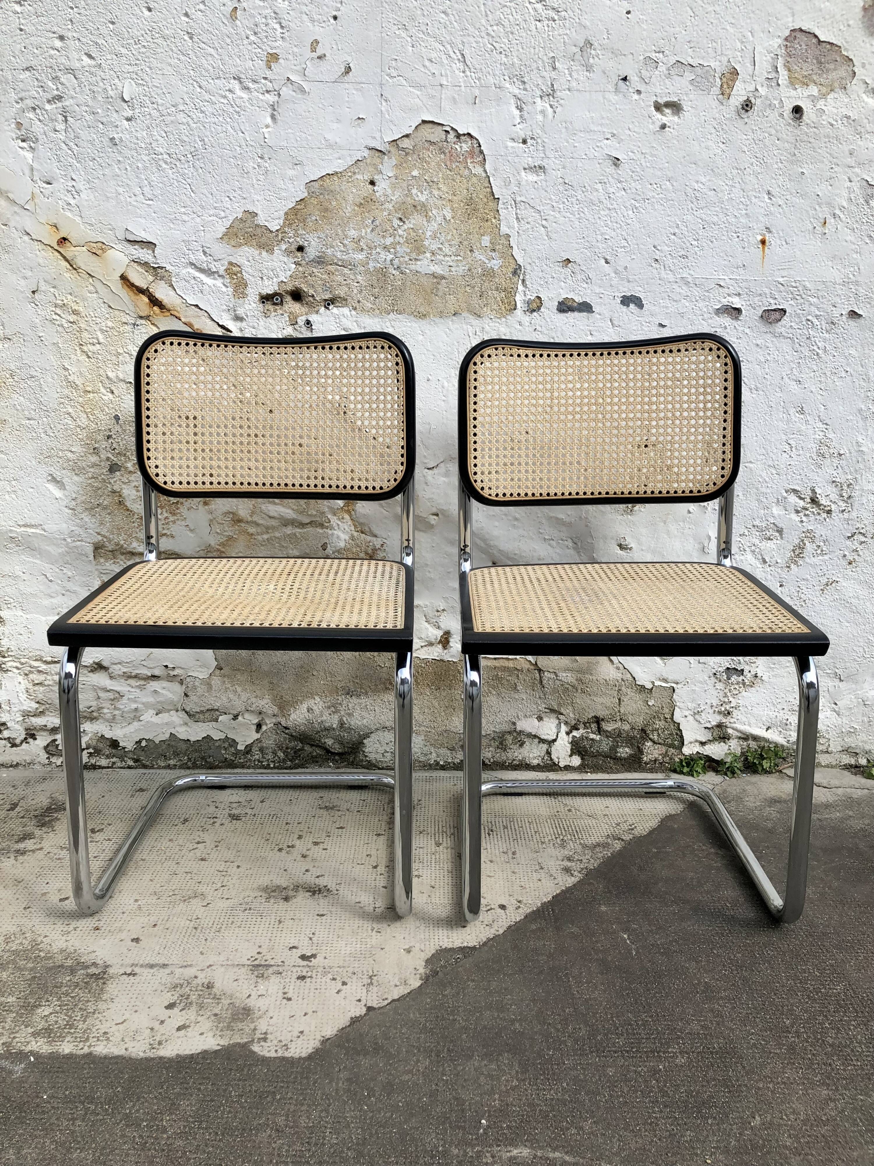 Pair of Chairs Cesca B32 Marcel Breuer