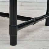 1970s, set of 4 Finnish armchairs by Lepokalusto, original condition, birch wood, leather.