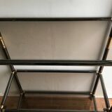 Étagère  en métal et verre - Italie années 1970