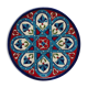Plat émaillé à motifs géométriques