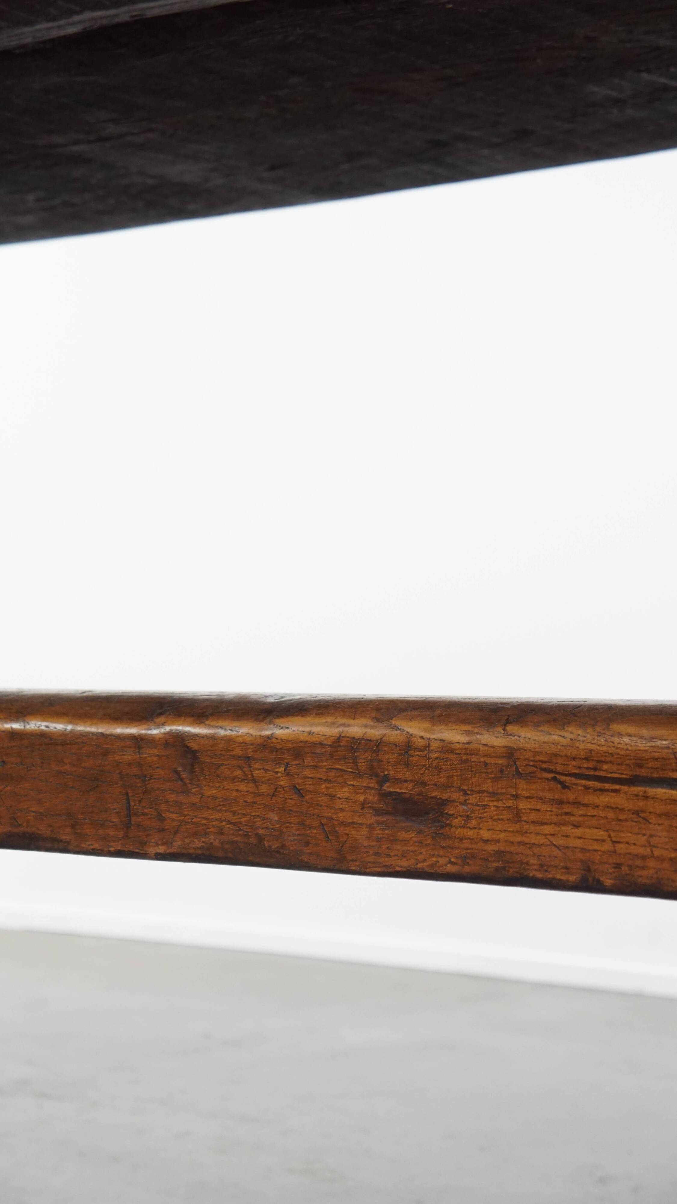 Very Heavy Antique French Table from the Early 1900s in Solid Oak