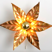 Massive Lighting 1970 Brass Willy Daro Flower Applique
