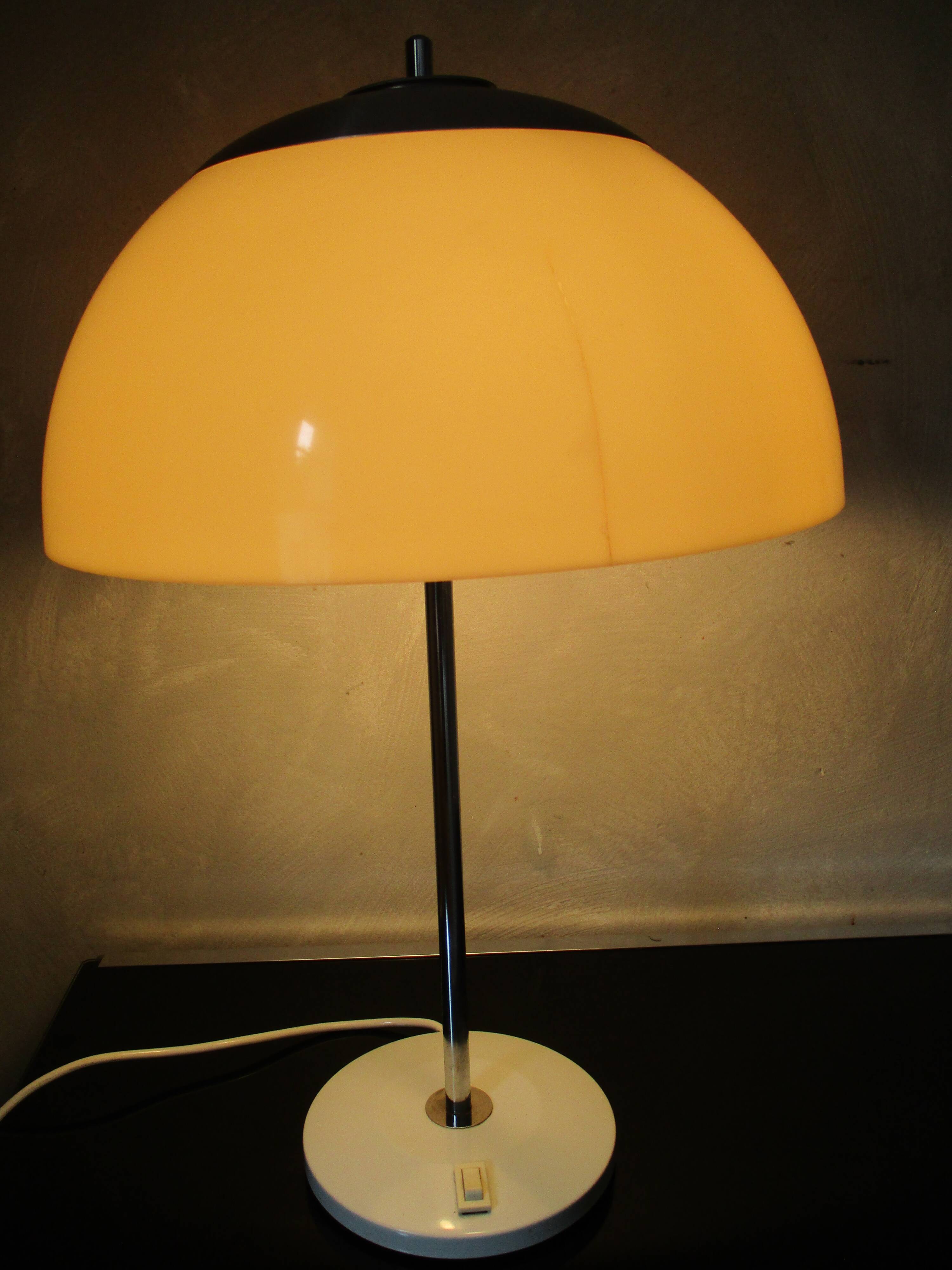 Unilux vintage mushroom lamp 70's