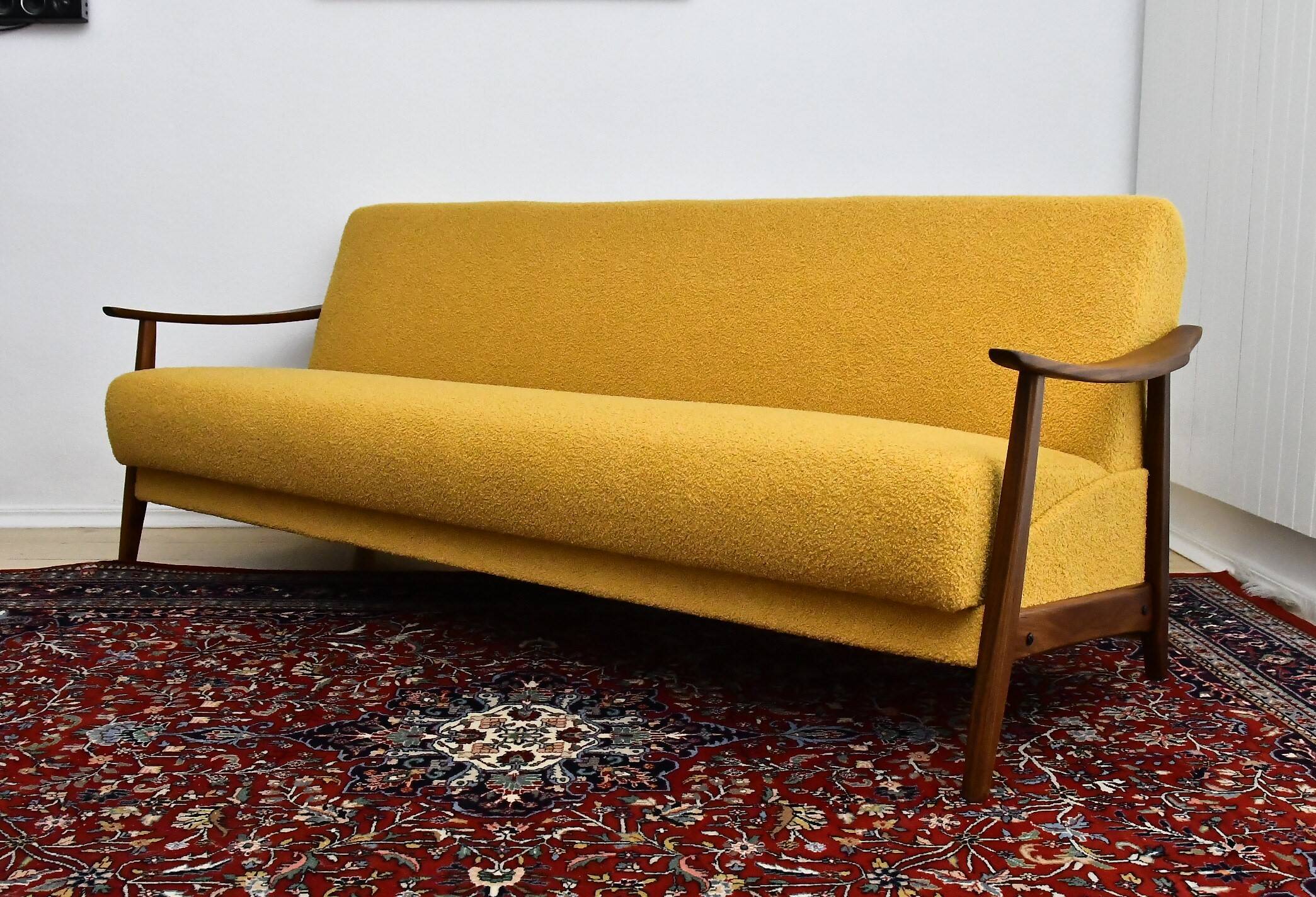 Scandinavian folding sofa in teak, 1960s
