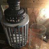 Wood/metal lantern