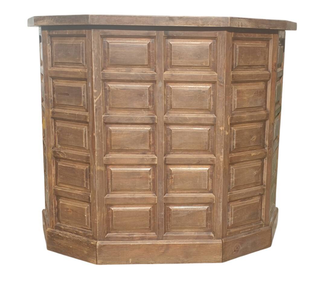 Counter, solid wood bar cabinet