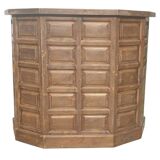 Counter, solid wood bar cabinet