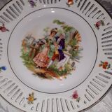 6 dessert plates "scènes galantes"