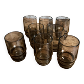 Verres fumés vintage liqueur