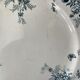 Set of 8 flat plates 19th century Terre de Fer, “Stella” Onnaing earthenware