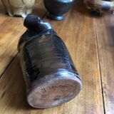 Biscornu ceramic vase signed