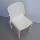 Set of 4 white Selene chairs by Magistretti Artemide