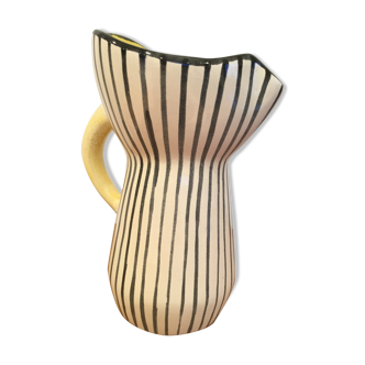 Ceramic pitcher vase by Gabriel Fourmaintraux period 1950