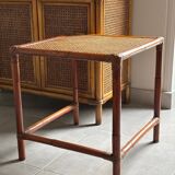 Rattan side table