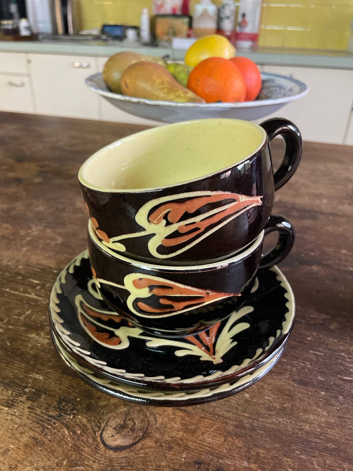 Alsatian ceramic lunch set