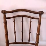 Vintage wooden and bamboo chairs