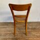 Series Lot of 8 chairs bistro Luterma in light wood Year 1950