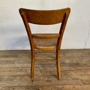 Series Lot of 8 chairs bistro Luterma in light wood Year 1950