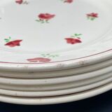 Flat plates with small flowers Luneville - MLRDP6