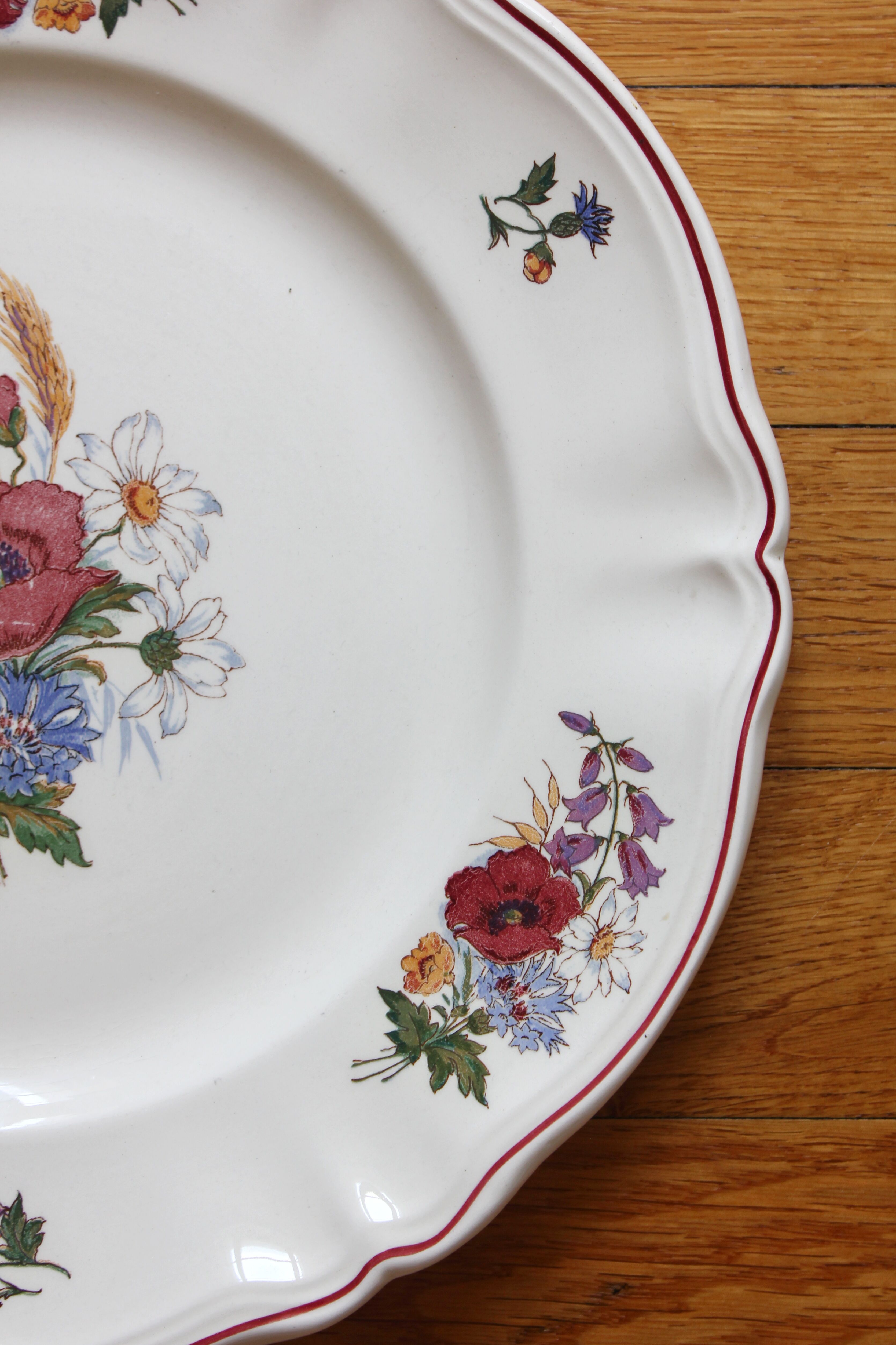 Round earthenware dish "Agreste" Sarreguemines