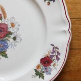 Plat rond en faïence "Agreste" Sarreguemines