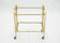 Wheeled service gilded iron glass Ramsay 1940
