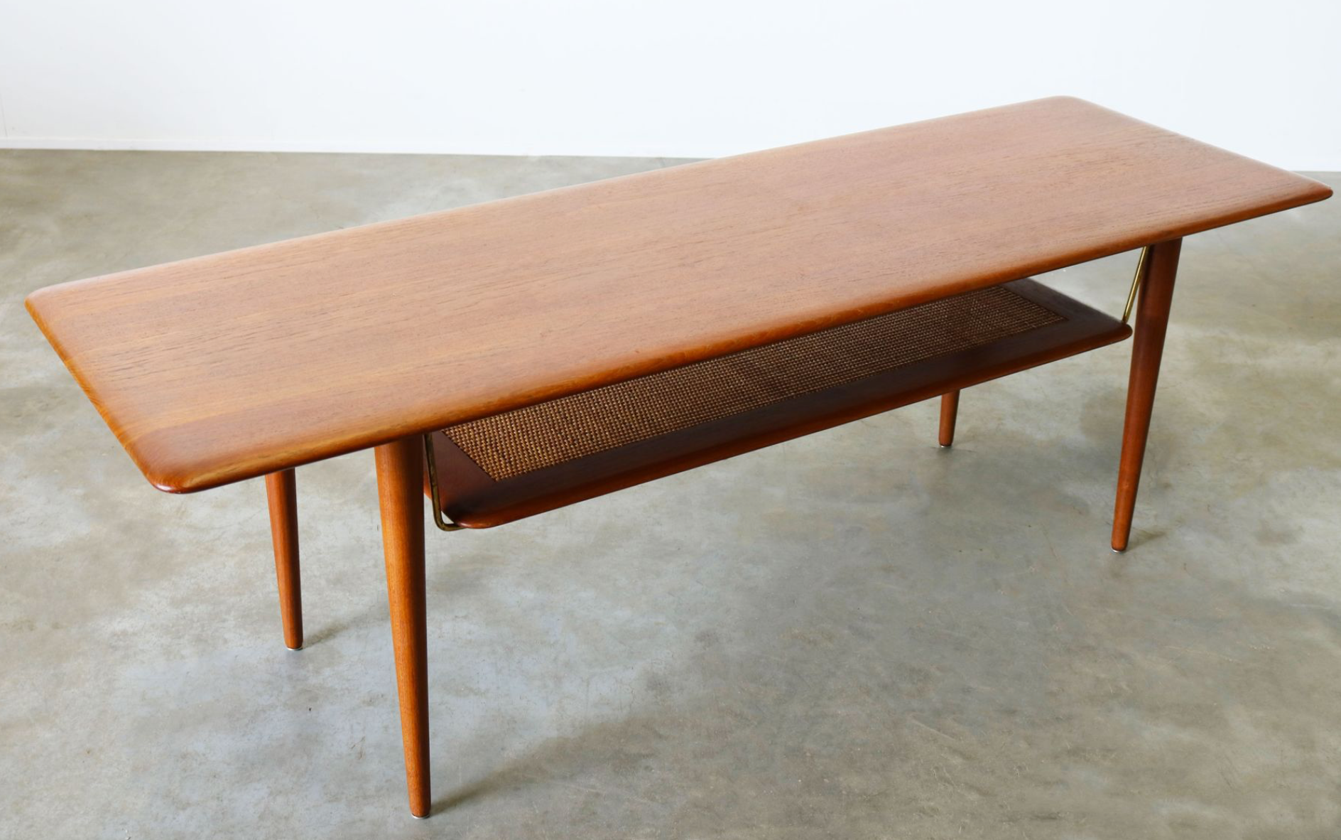 Teak FD 516 coffee table by Peter Hvidt - Orla M.Lgaard Nielsen for France - Son 1956