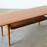 Teak FD 516 coffee table by Peter Hvidt - Orla M.Lgaard Nielsen for France - Son 1956