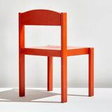 Oak stacking chair, 1970s