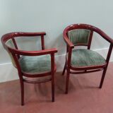 Pairs of Thonet armchairs