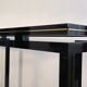 Magnificent console design by Pierre Vandel Paris 1970s black lacquered.