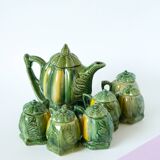 Slush tea service consisting of a small teapot and 6 mini cups with lid model "