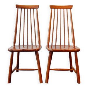 Lot de 2 chaises vintage - dossier