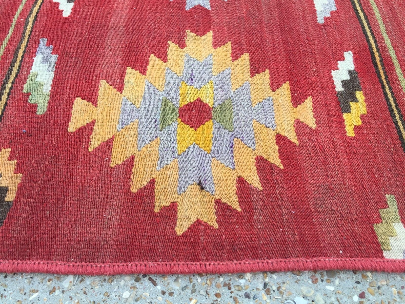 Turkish narrow kilim runner, 180x67cm