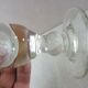 Old wormwood glass in molded glass, in thick glass
