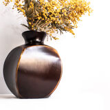 Midcentury teak vase