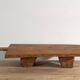 Antique solid wood side table (c.1920)