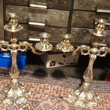 Pair of silver candlesticks 800