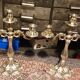 Pair of silver candlesticks 800