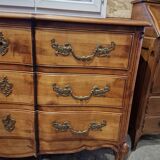 Cherrywood chest of drawers, Louis XV style crossbow stamped Dissidi