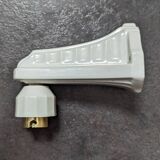 Old art deco porcelain bathroom wall light 1930
