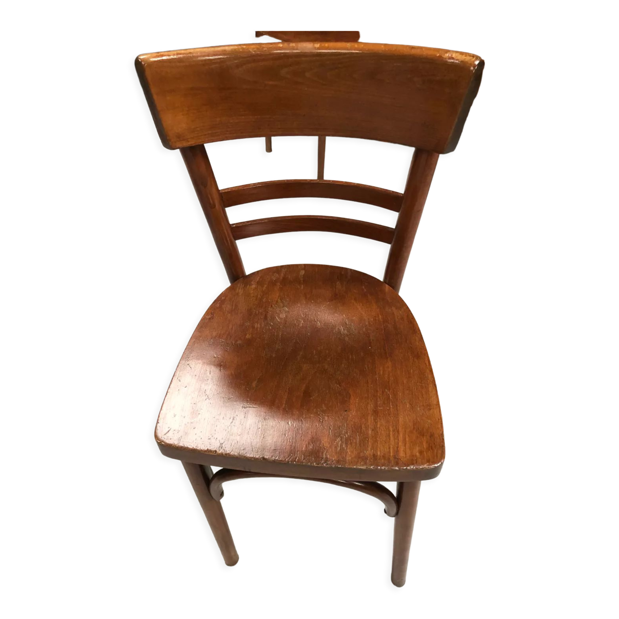 Serie de 10 chaises bistrot bois courbé