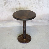 Solid oak pedestal wheel